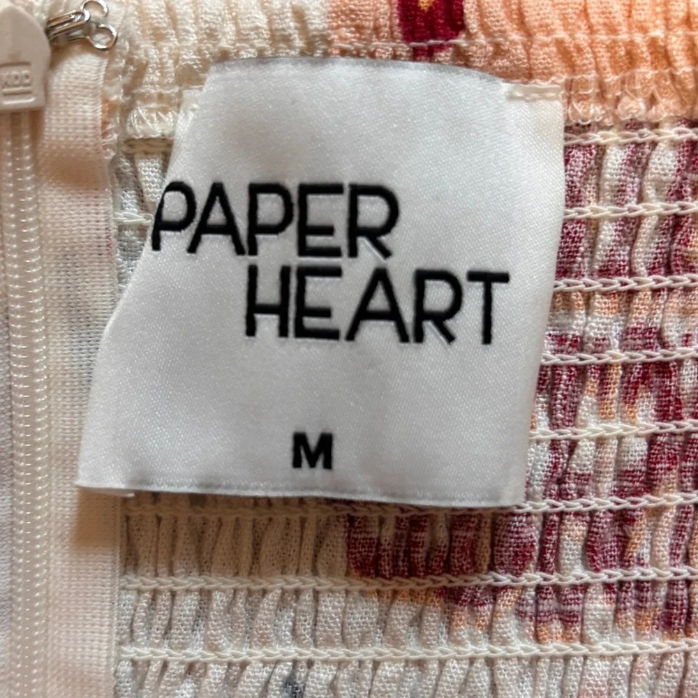 Anthropologie Paper Heart Fresh Fruits Maxi Dress Womens 4 Tropical Linen Blend - Picture 11 of 11